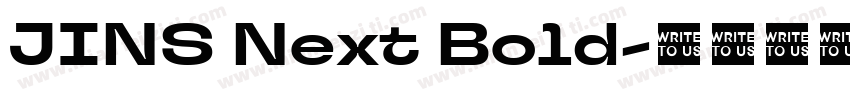 JINS Next Bold字体转换